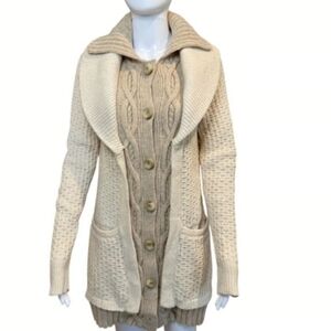 Anthropologie Sleeping On Snow Fishermans Companion Sweater Size Small EUC!